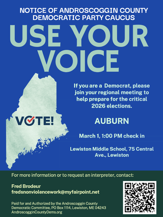 caucus information poster